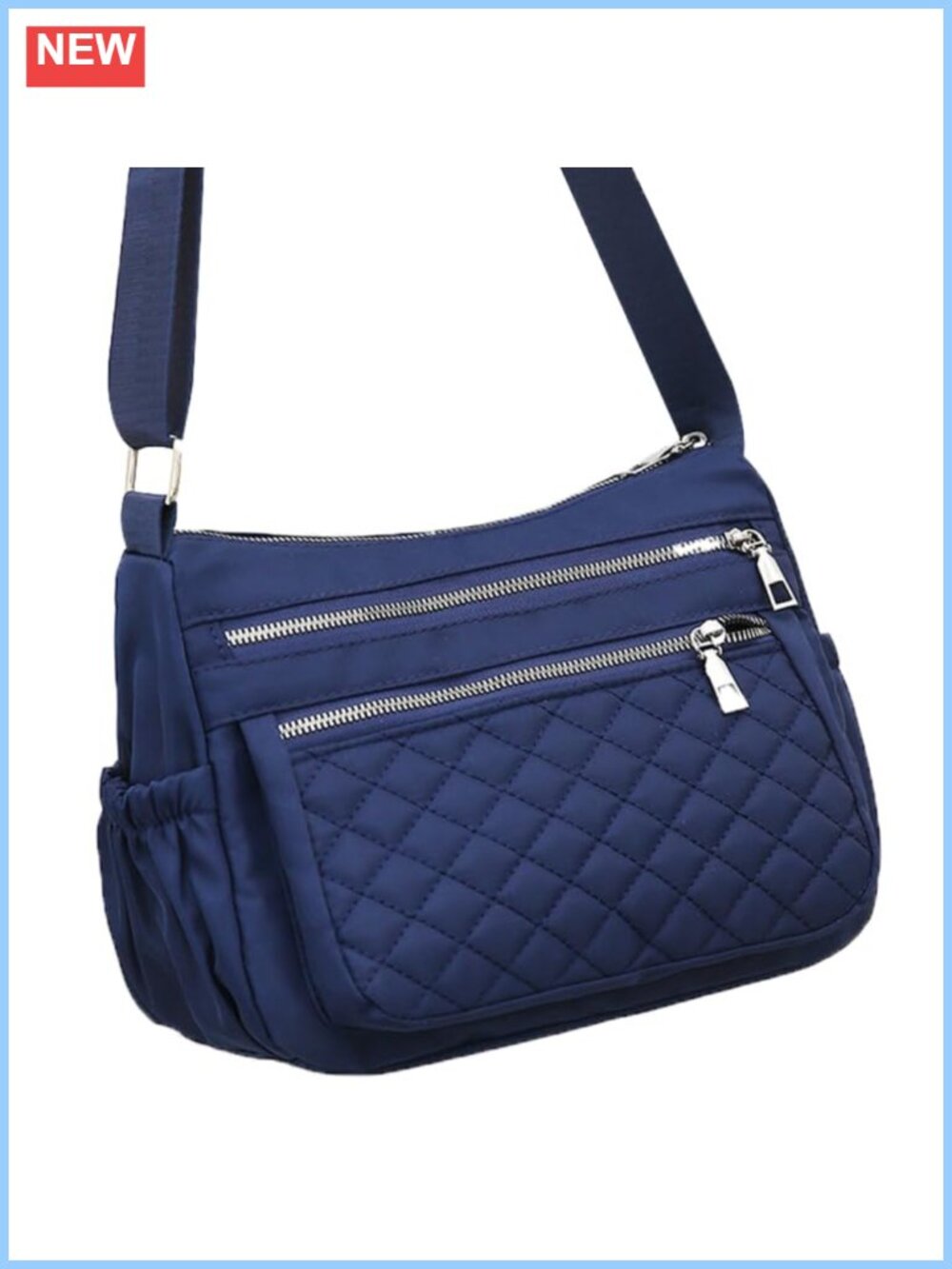 Large Canvas Crossbody Bag Women Lightweight Messenger Shoulder Handbag